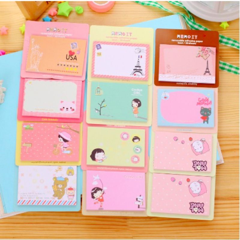 

Sticky Notes Lucu Memo Mini Karakter Lucu