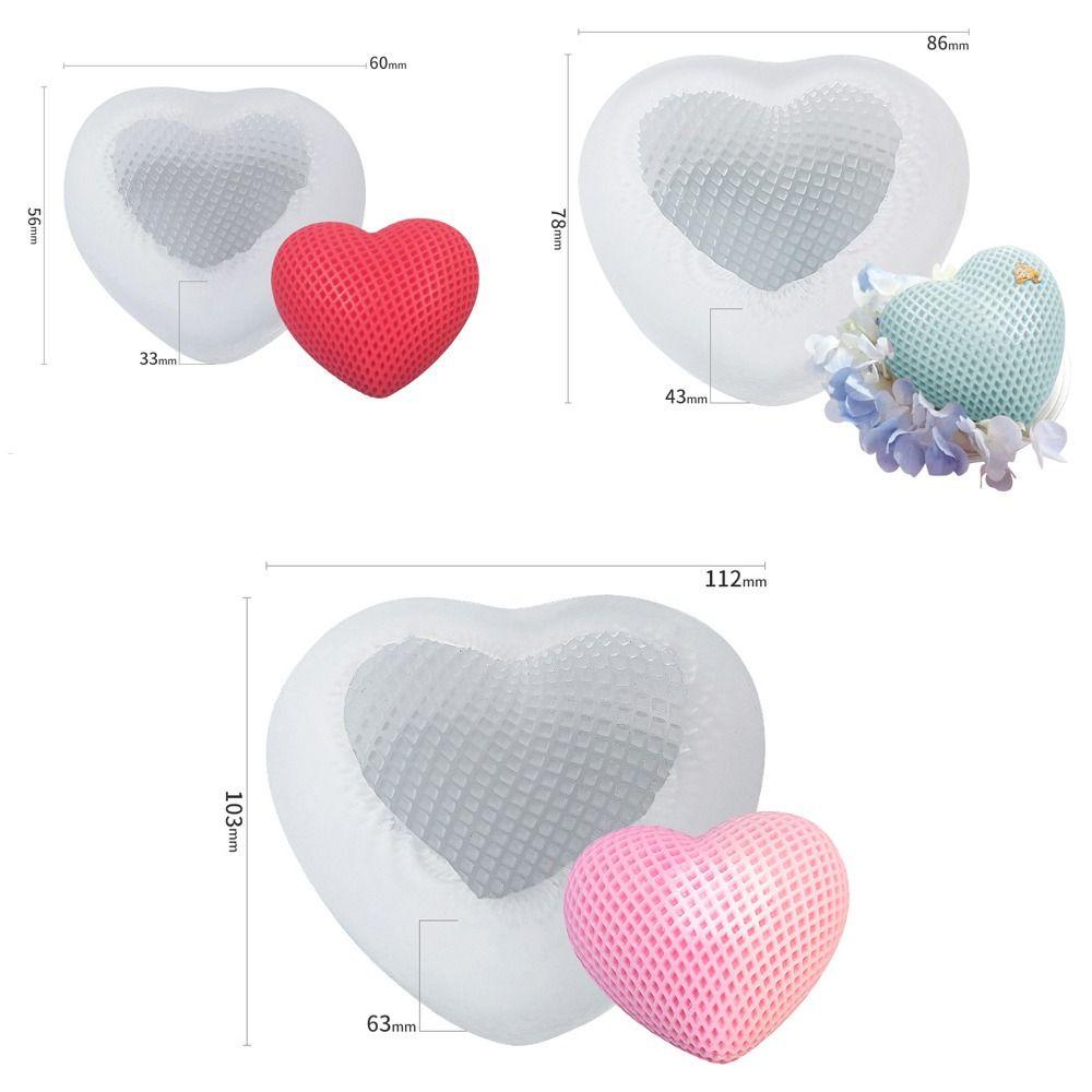 R-bunga Berbentuk Hati Lilin Cetakan Pesta Gereja Clay Tools DIY Craft Hadiah Hari Valentine Cetakan Silikon