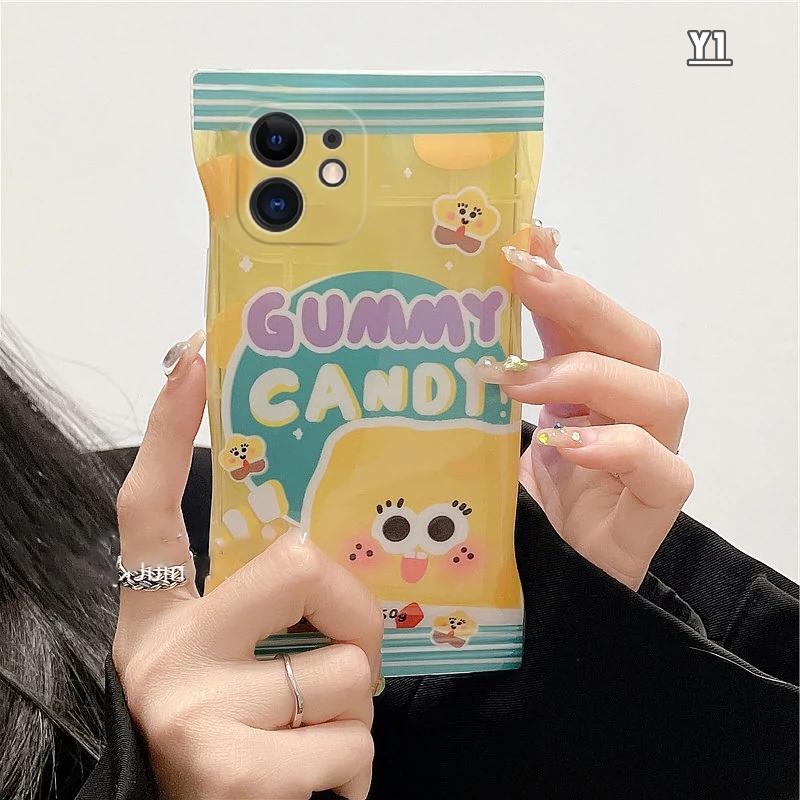 Soft Case TPU Motif Spongebob Patrick Untuk iPhone 11 13 14 13 Pro MAX 7 8 Plus 6s Plus XR 14 Plus XS MAX SE