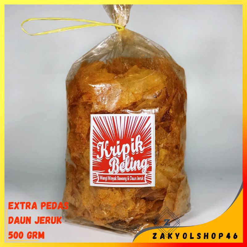 

Keripik Kaca Pedas Cabe Merah Daun Jeruk 500 gr