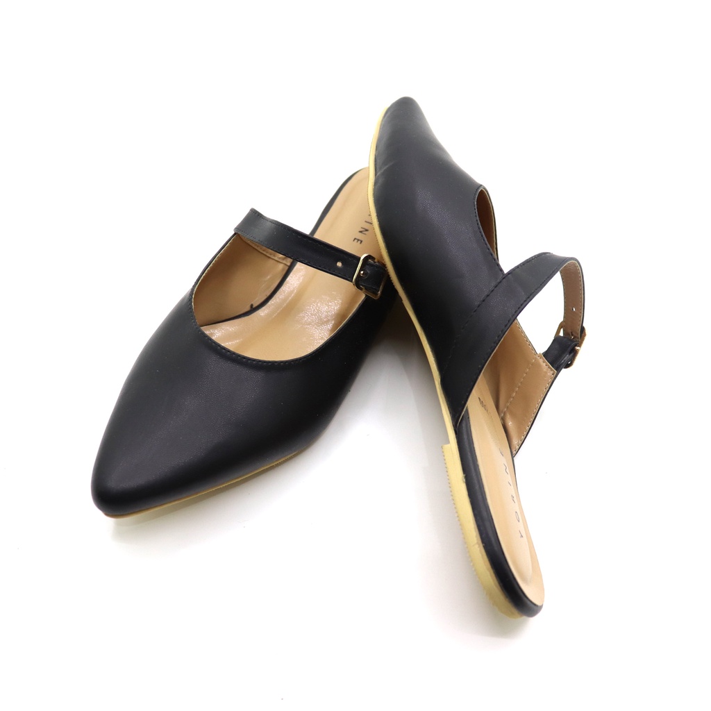 Sandal Slop Wanita Sepatu Slop Wanita Nana Flat Shoes Kekinian Model Terbaru Sbm Store