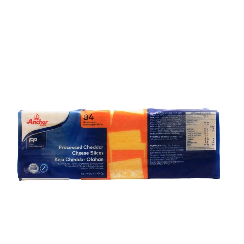 Jual Keju Anchor Processed Cheddar Cheese Slice | Shopee Indonesia