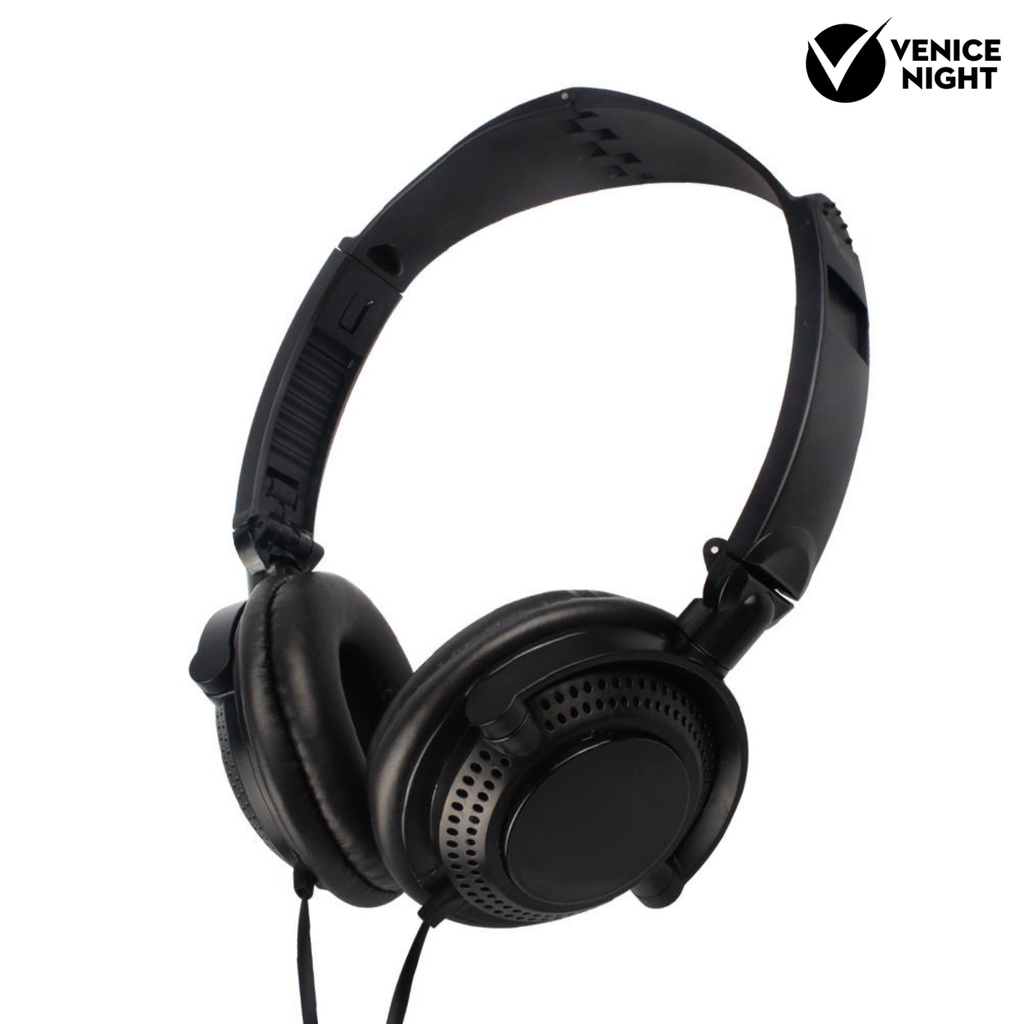 (VNEP) (Berkabel) 3.5mm HiFi Stereo Bass Berat Pengurangan Kebisingan Telepon Headphone dengan Mic