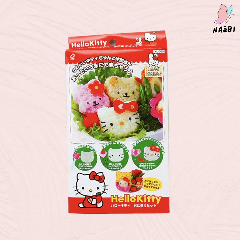 Jual Hello Kitty Rice Mold and Puncher Set / Cetakan Nasi Bento Hello ...