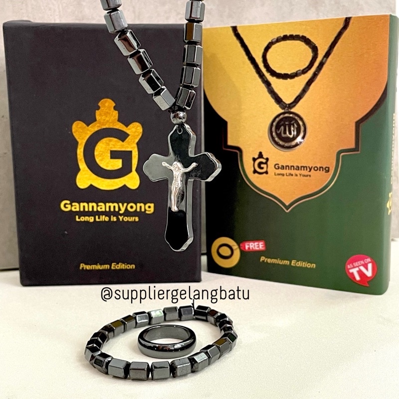 PAKET CINCIN KALUNG GELANG GANNAMYONG SALIB YESUS EDISI PREMIUM