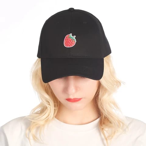 New COD Topi Baseball Logo Strawberry Distro Best Quality Original Premium / Topi Pria Wanita Kekinian