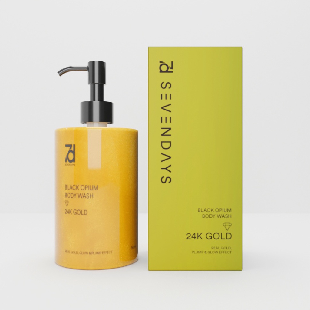 SEVENDAYS 24K GOLD BLACK OPIUM BODY WASH 360 ML