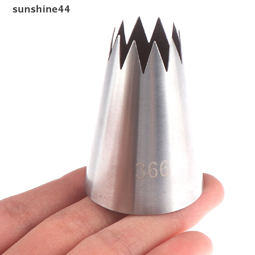 Sunshine Mai Fu 366# Alat nozzle Pipa Krim Kue Kering Model 10 Gigi Lurus Besar Bahan stainless steel 304