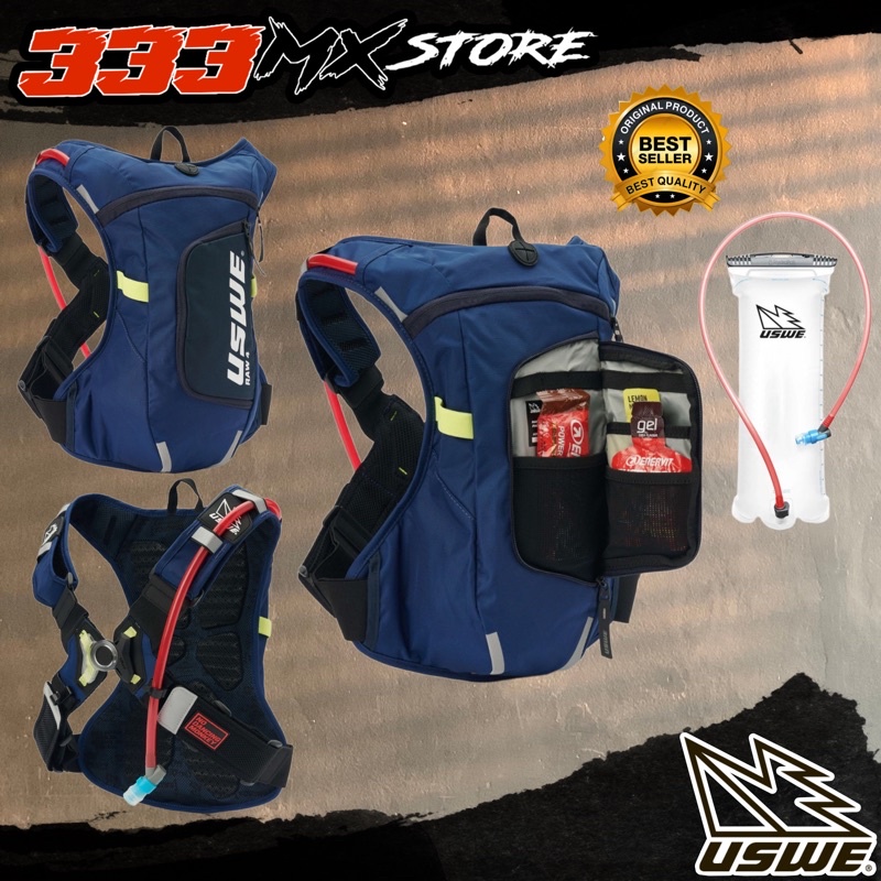 TAS USWE RAW 4 FACTORY BLUE HYDRATION BACKPACK USWE RAW 4 BLUE ORIGNAL