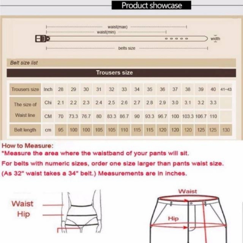 Ikat pinggang Pria Gesper kulit asli Cowather Kulit Sapi Asli - XF010