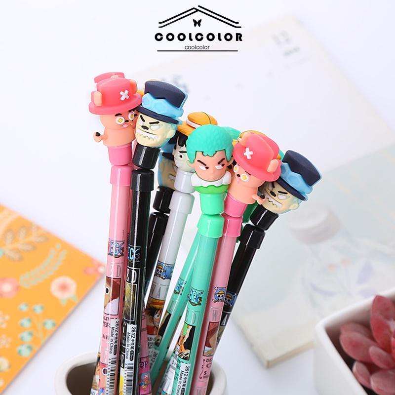 COD❤️Spinning Pen Pulpen Putar Karakter Anti Stress Pena Mainan Anak Spinner Balance One Piece- cl