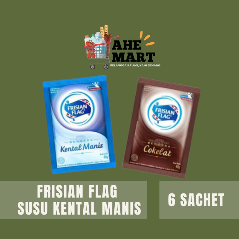 

SUSU BENDERA FRISIAN FLAG SUSU KENTAL MANIS RENCENG 6 SACHET X 50g