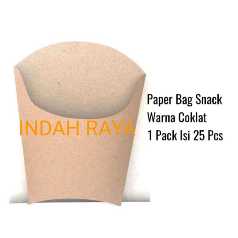 Paper Bag kentang goreng French fries wadah kertas kantong