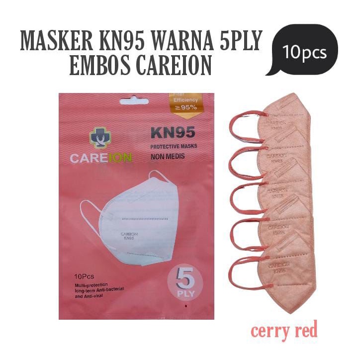 MASKER DUCKBILL CAREION PREMIUM 4PLY 1Pack Isi 10 Pcs Dewasa Warna-Warni Face Mask Duck Bill Earloop