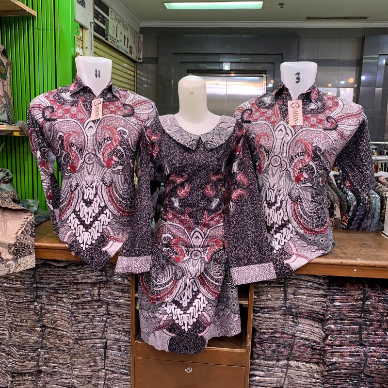 BATIK TUNIK WANITA KATUN PREMIUM MINI DRESS MODERN TERKINI M L XL XXL L5