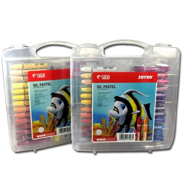 

[COD AKTIF] CRAYON TITI JOYKO OIL PASTEL isi 48 / 55 - 55 colour