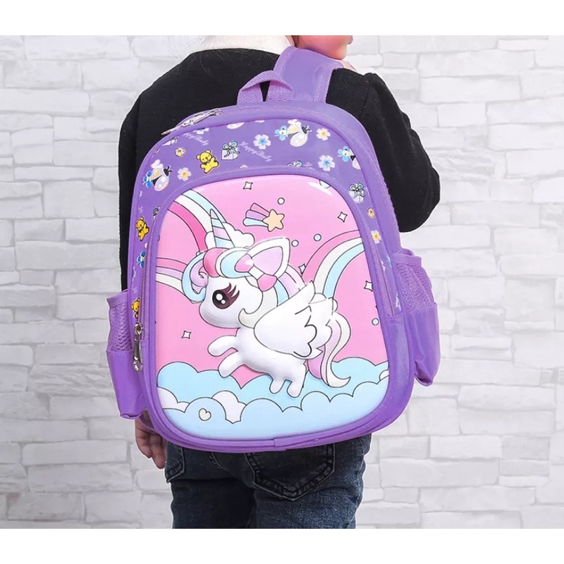 Tas Ransel Anak Sekolah Perempuan Paud Tk Sd Tas Ransel karakter Printing Karakter Unicorn Dan Frozen Mochillastore Terbaru Terpuler Termurah