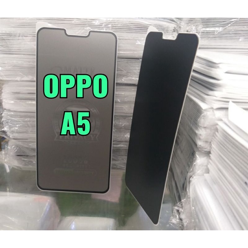 TEMPERED GLASS CERAMIC MATTE PRIVACY ANTI SPY OPPO A5