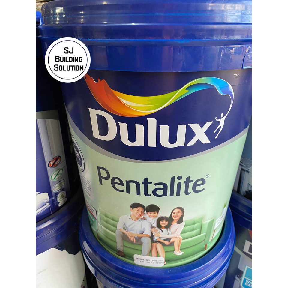 Cat Tembok Dulux Pentalite Base A White 2,5Ltr Putih 5 kg 5kg 2.5 ltr