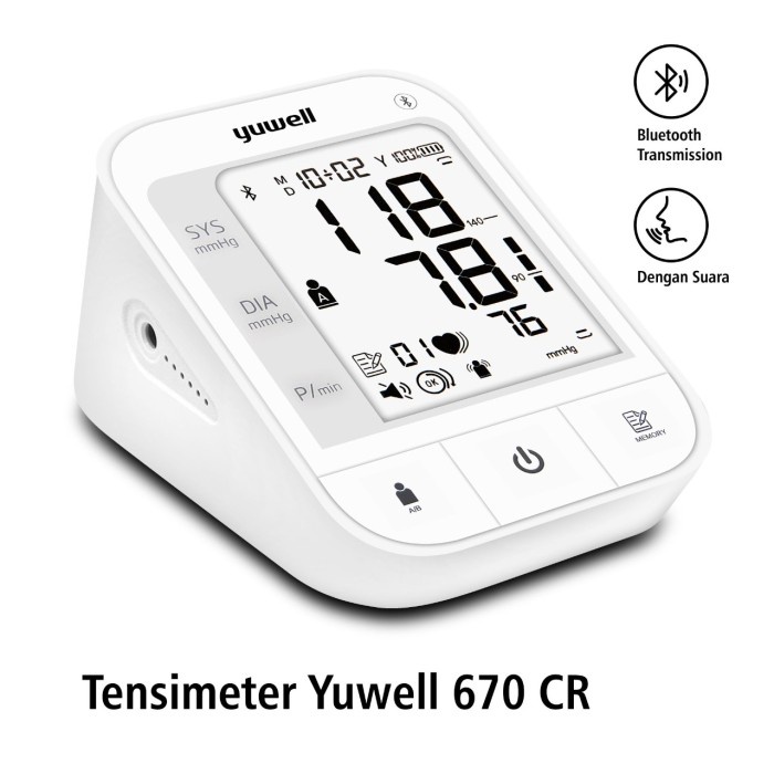 Tensimeter Digital Suara Yuwell 670 CR With Bluetooth OJ2