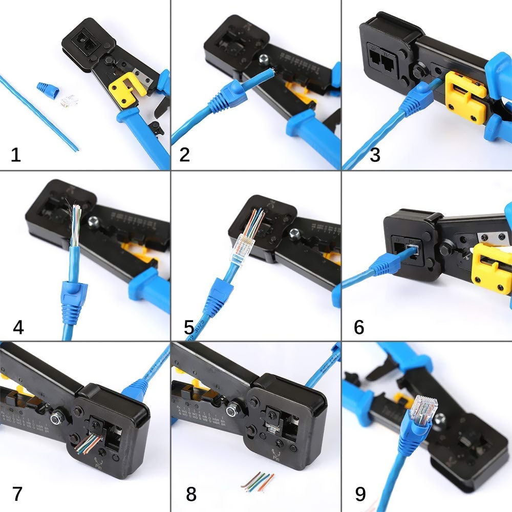 Tang Pemotong Kabel RJ45 Cat5 Cat5e Cat6 Untuk RJ45 RJ12 RJ11 8P 6P