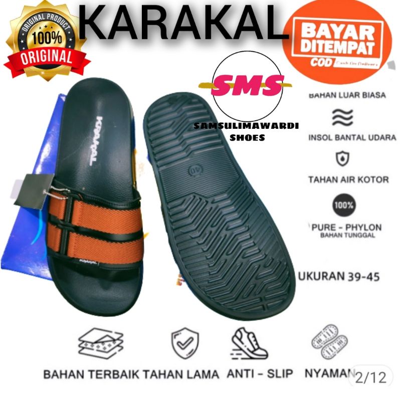 SANDAL SLIDE PRIA/SENDAL KARAKAL/SENDAL COP TERLARIS PRIA