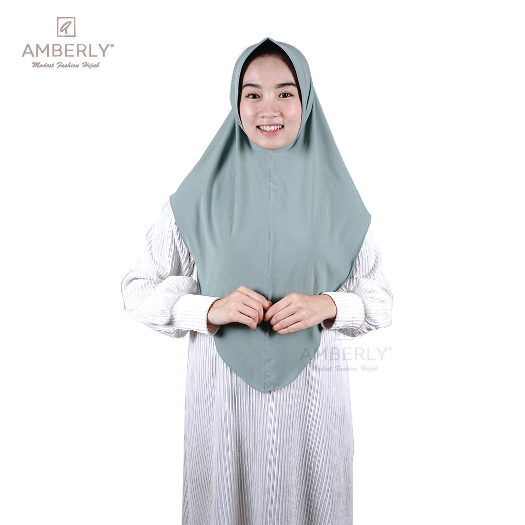 Amberly Athaya Jilbab Instan Jersey Bahan Jersey