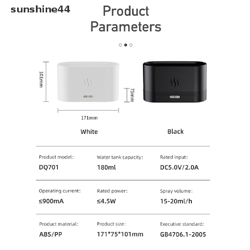 Sunshine Air Humidifier / Aromatik Ultrasonik Dengan Essence Api Untuk Rumah