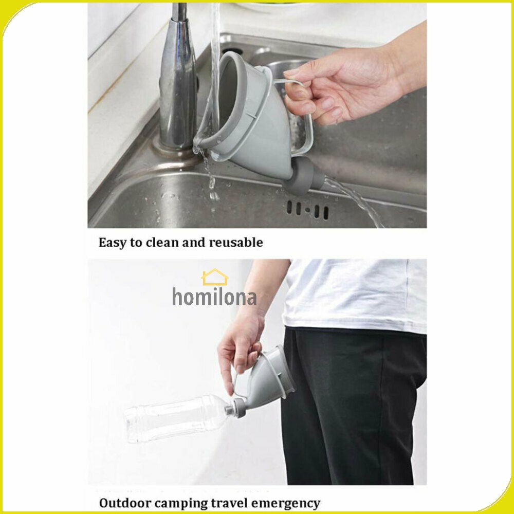 Urinator Travel Portable Emergency Toilet Pria Wanita Dewasa Auzan C1676 Gray