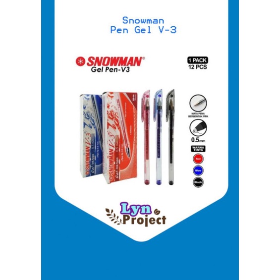 Bolpoin Snowman Pen Gel V3