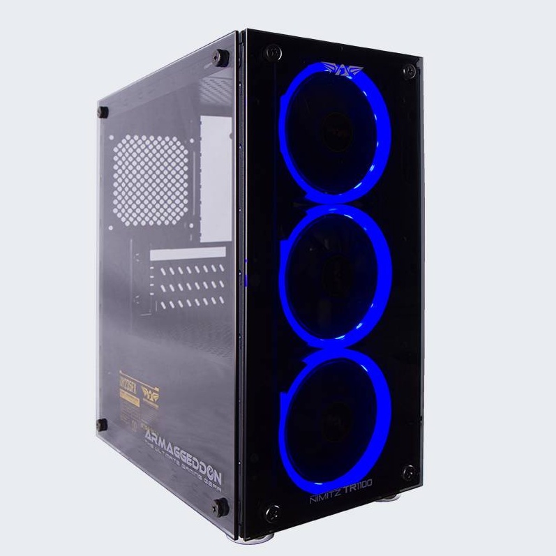 casing gaming Armaggeddon Nimitz TR1100 White TR-1100 Include PSU & Fan - Casing + PSU