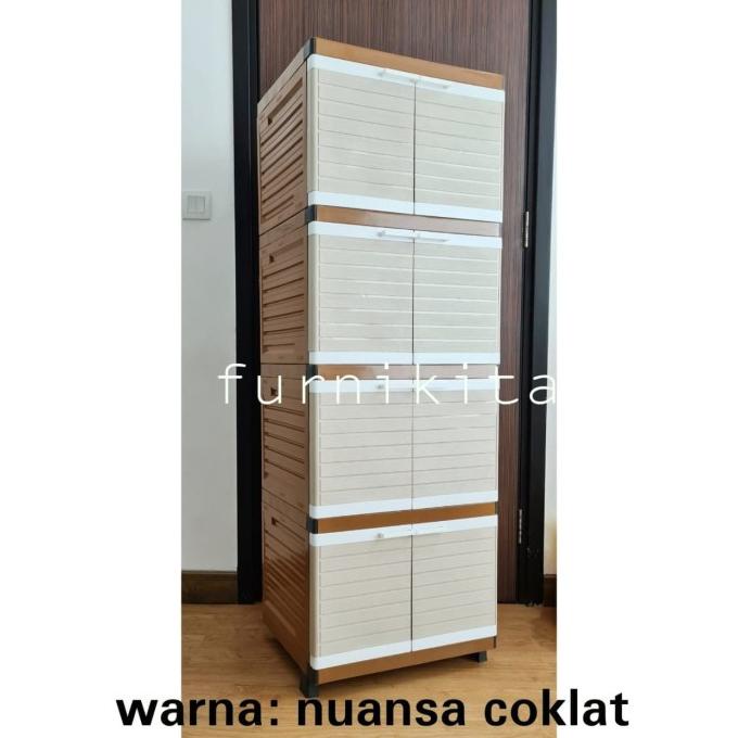 

LEMARI PAKAIAN PLASTIK MINICLUB SUSUN 4 BEST SELLER!! stock ready
