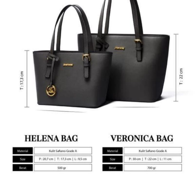 Helena Bag VS Veronica Bag Totebag Jims Honey