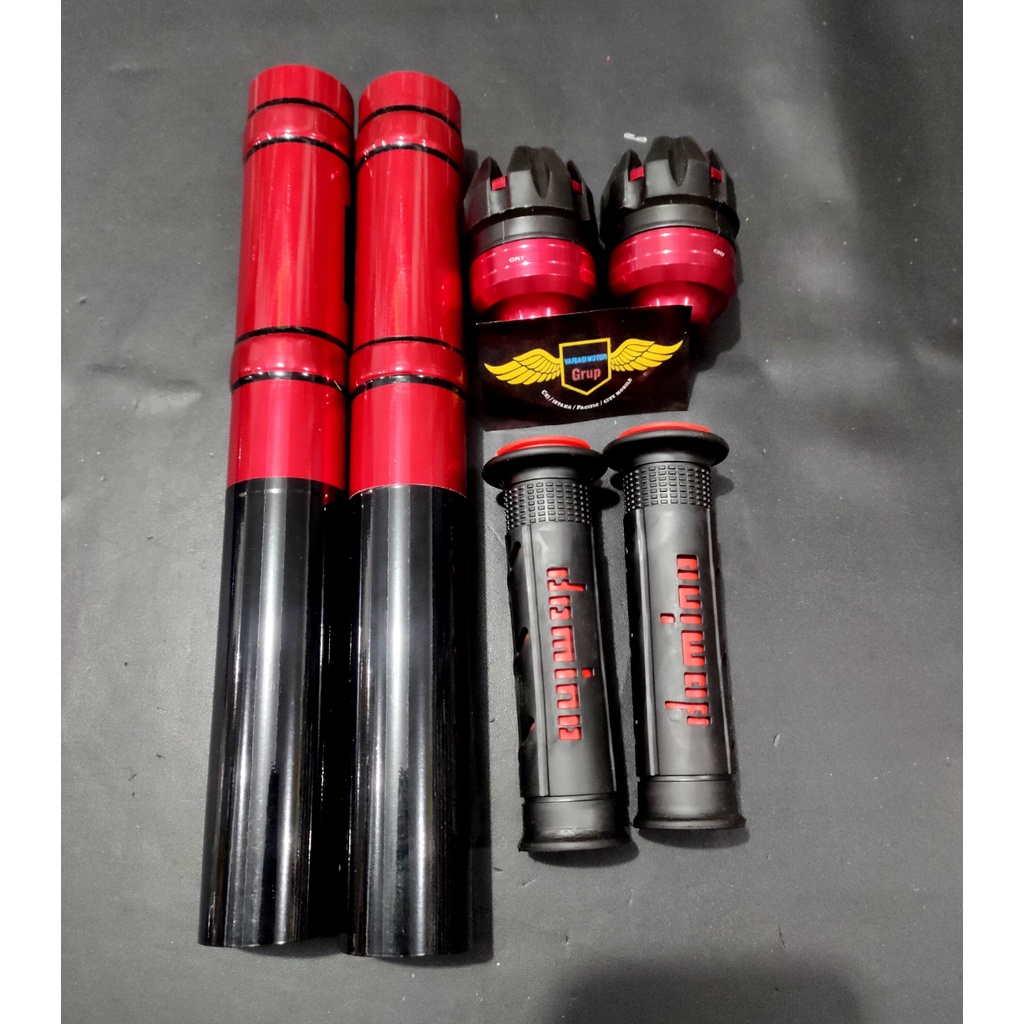 PAKET JALU AS +GRIP+ COVER SHOCK DEPAN YAMAHA MIO J M3 FINO XEON SOUL BEAT VARIO SCOOPY SEMUA TAHUN - GOLD