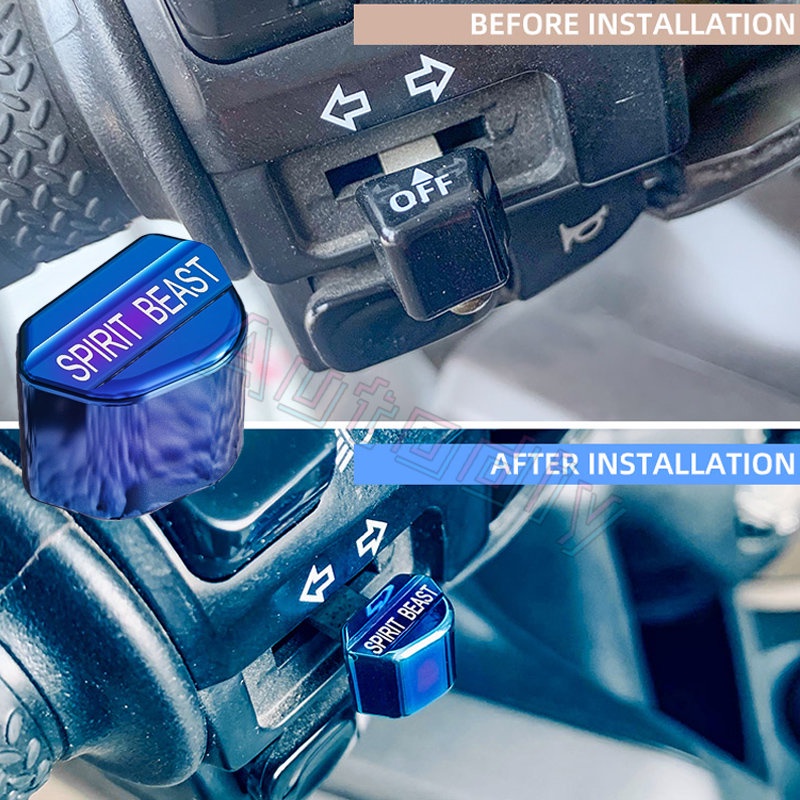 Spirit Beast Tombol Start Lampu Sein Highlow Beam Untuk Motor Universal