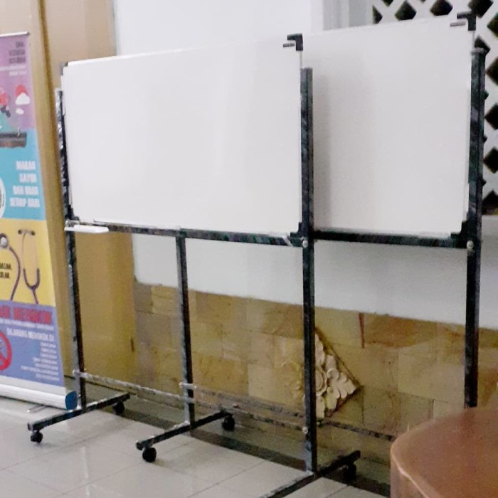 

Papan Tulis White Board Standing 60 120 Cm