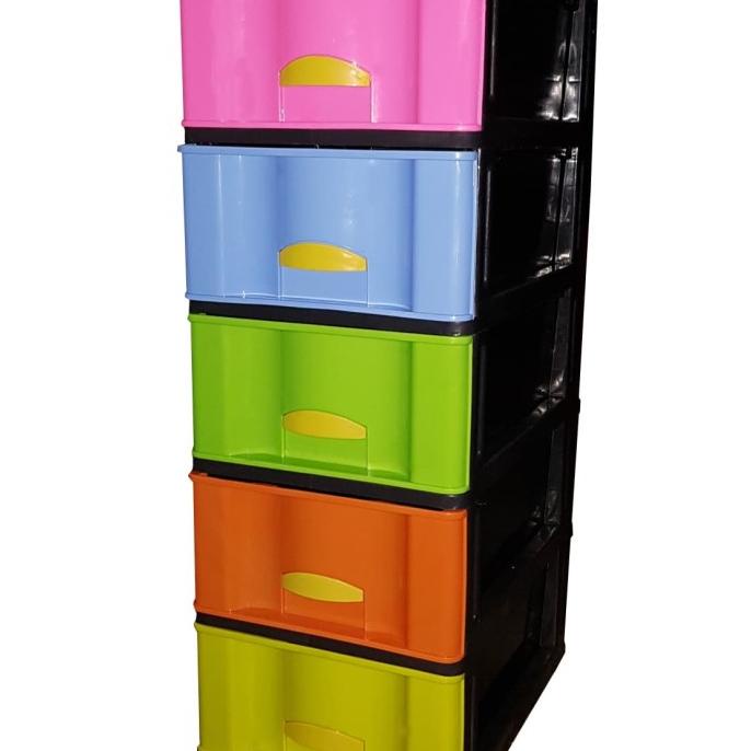 

( by gojek grab ) lemari plastik 5 susun xenia stock ready