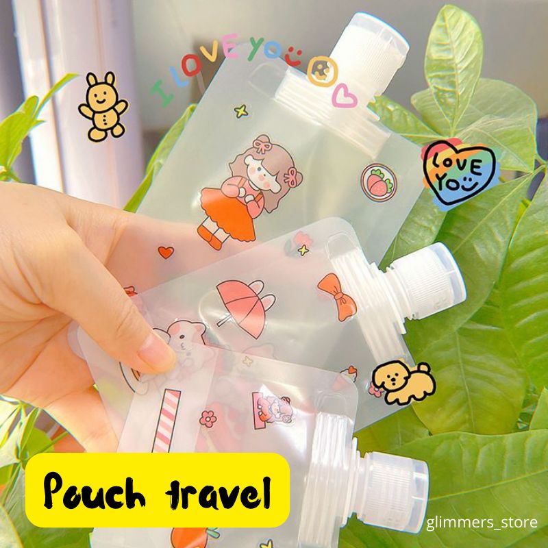 Pouch Travel sabun/ shampoo / Lotion