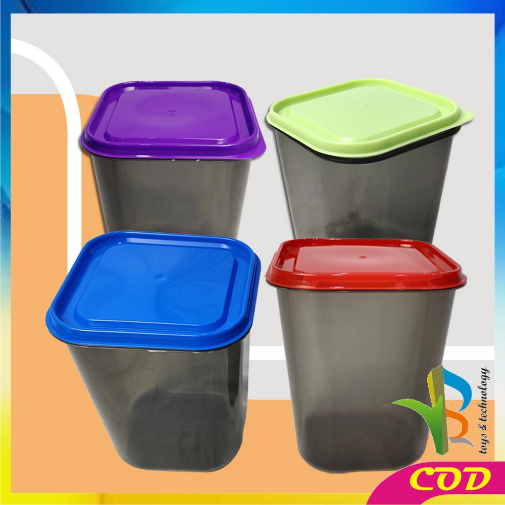 RB-C425 Toples Plastik Set isi 14pcs Smoke Sealware / Toples Kotak Snack Kontainer Makanan Food Storage Box BPA FREE