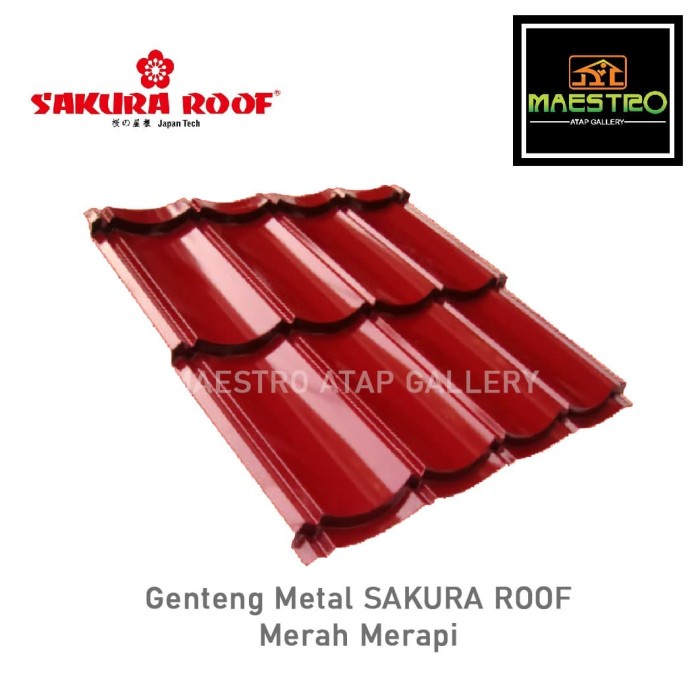 Sakura Roof Genteng Metal Merah Merapi