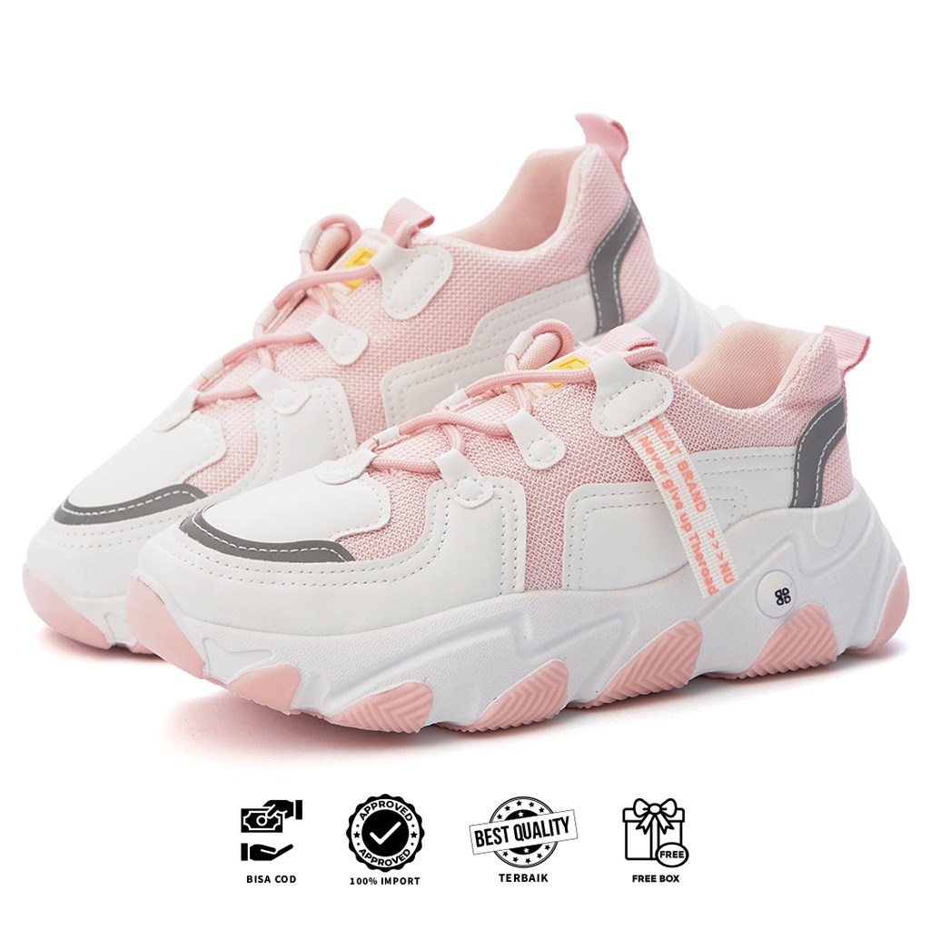 [Original Ber-Hologram] SNEAKYSHOES RENEYA SEPATU WANITA KULIT SINTETIS PREMIUM SHOES 20201