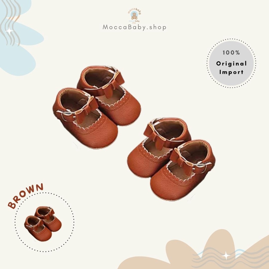 MBSS - PREWALKER Sepatu Anak Bayi Baby Shoes Sandal Casual Anti Slip Bahan Import / RIHANNA RIBBON NEW