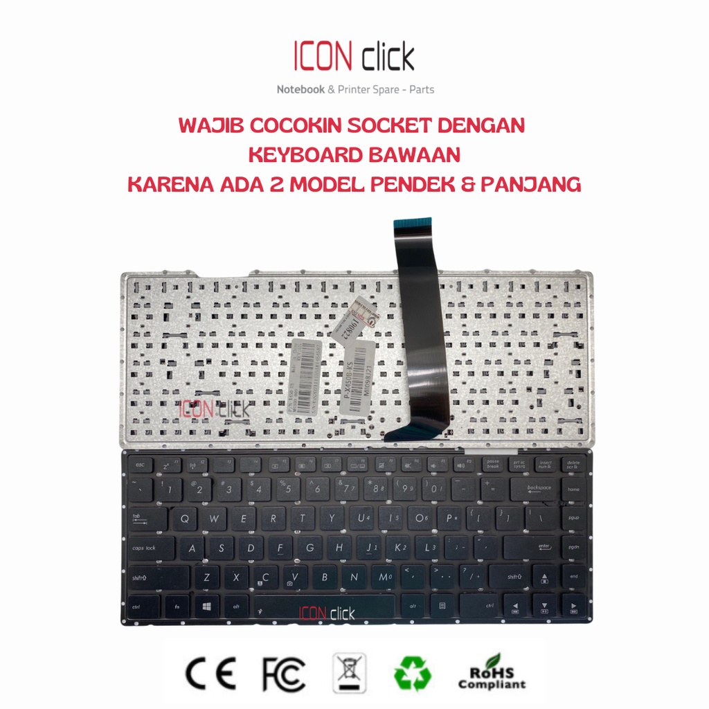 Keyboard Laptop Asus X452 X452C X452E