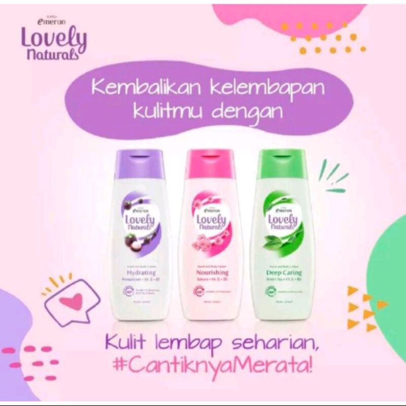 handbody lotion emeron lovely natural 100ml # 0003HB