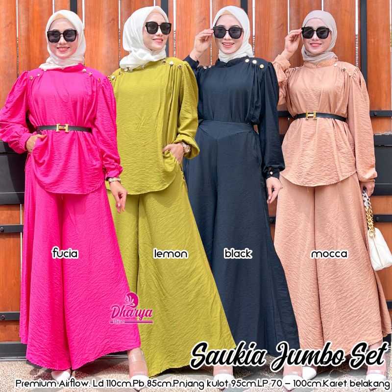 SETELAN SAUKIA JUMBO BY DHARYA