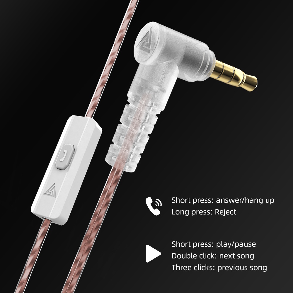 QKZ ZX1 In Ear Metal BassHead Earphone with MIC