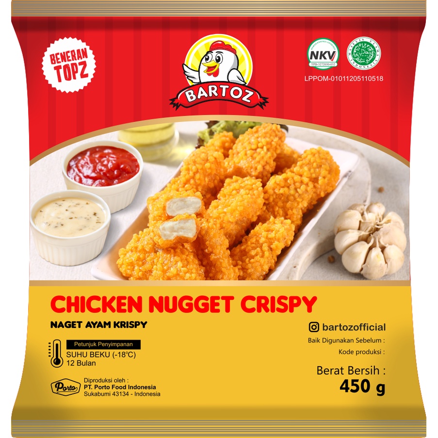 

BARTOZ CHICKEN NUGGET CRISPY 450g