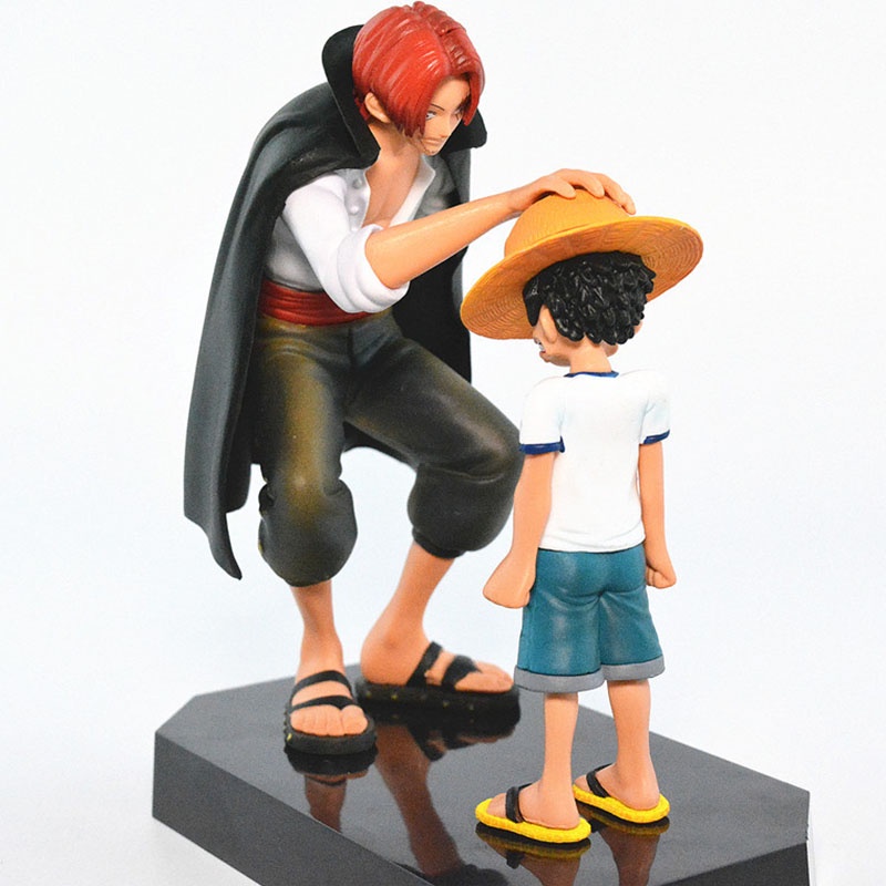 Mainan Action Figure Model Kartun Anime One Piece Luffy Shanks Untuk Hadiah Natal Anak