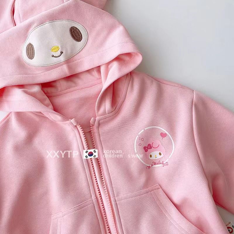 BAJU JAKET CINNAMOROLL MELODY KUROMI POMPOMPURIN OUTER ANAK PEREMPUAN OUTERWEAR IMPOR