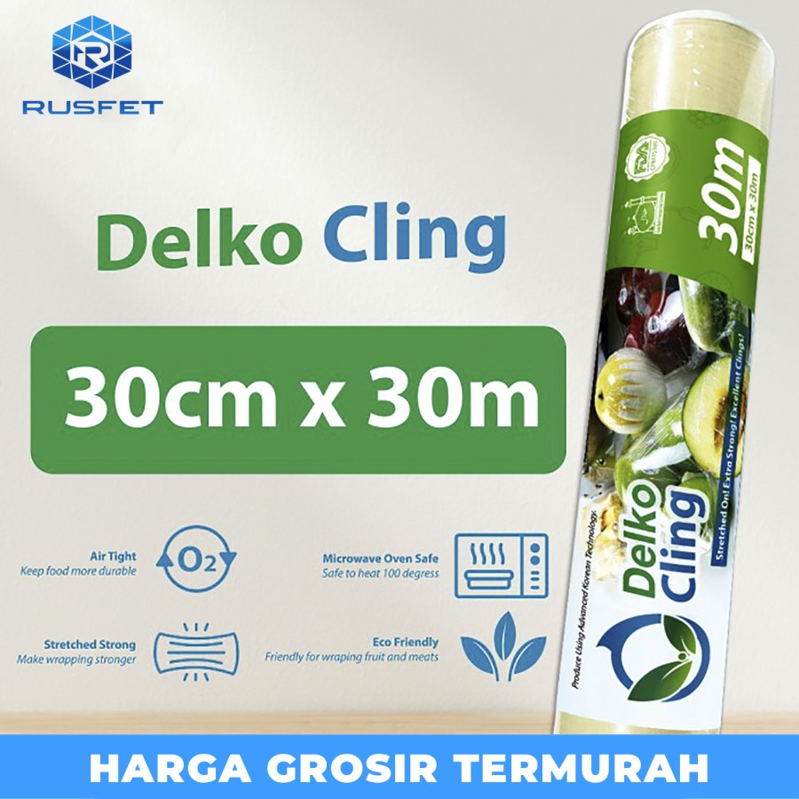 Plastik Cling Wrap Food Wrapping Pembungkus Makanan Delko Cling / roll